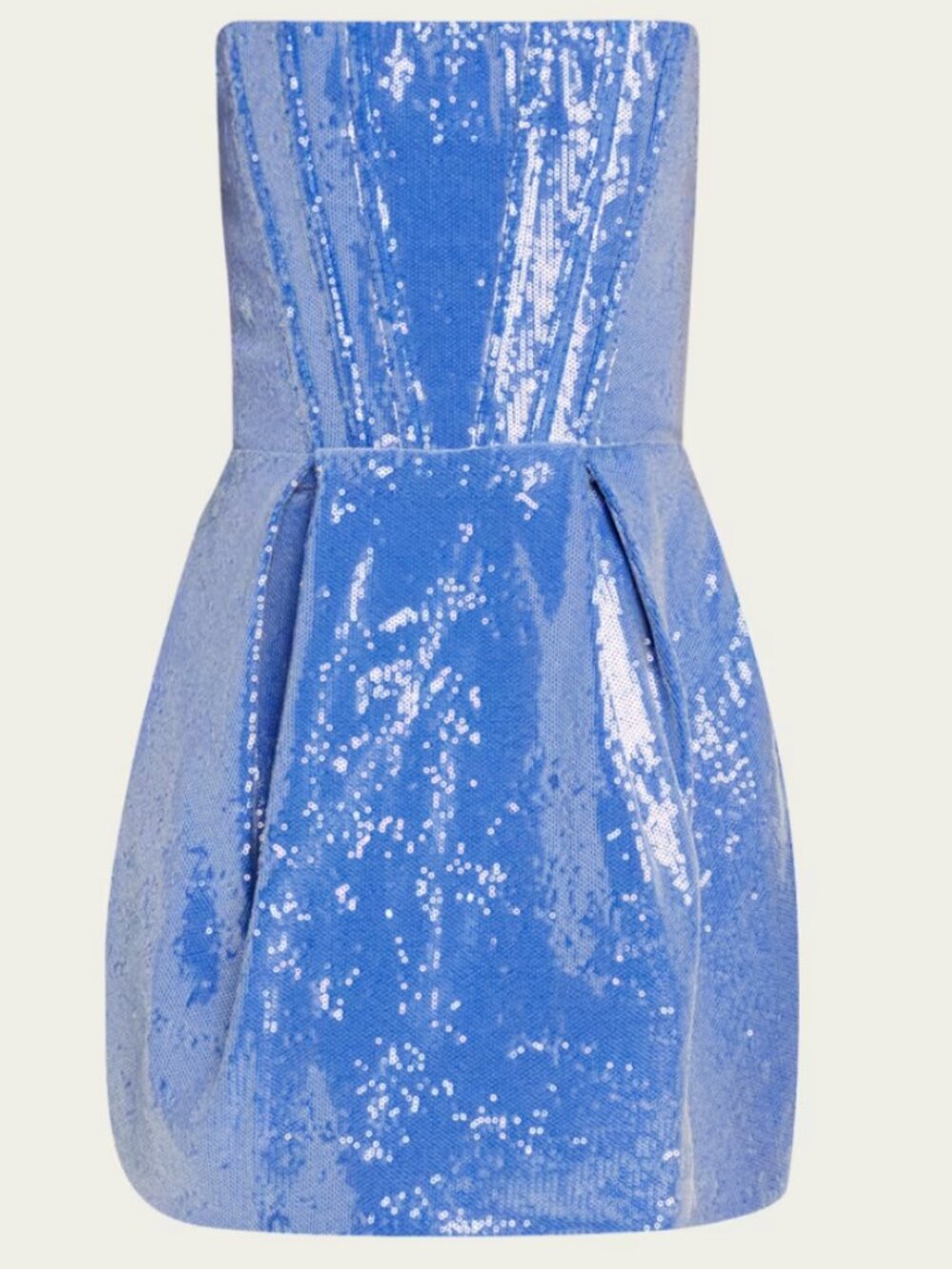 Bronx and Banco Maraya Sleeveless Pleated Sequin Mini Dress